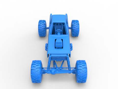 Mud dragster Version 4 Scale 1 to 25 3D प्रिंट मॉडल