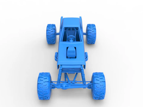 Mud dragster Version 4 Scale 1 to 25 3D Print Model