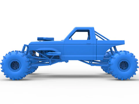 Mud dragster Version 4 Scale 1 to 25 3D Print Model