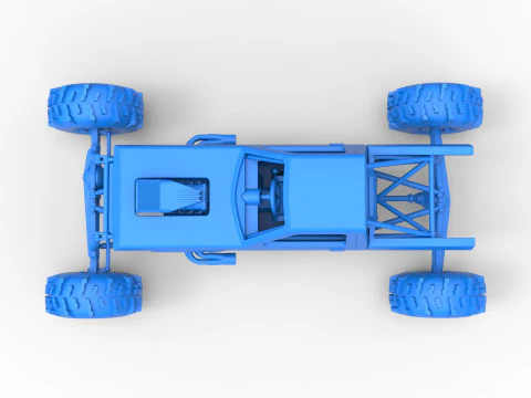 Mud dragster Version 4 Scale 1 to 25 3D Print Model