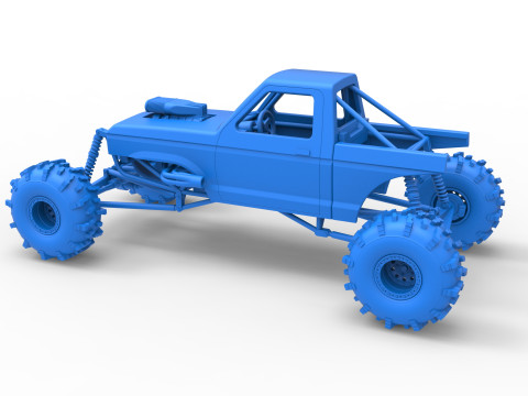 Mud dragster Version 4 Scale 1 to 25 3D प्रिंट मॉडल