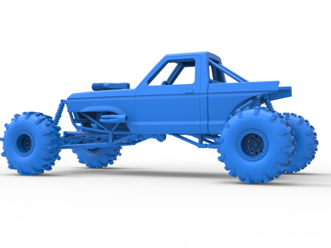 Mud dragster Version 4 Scale 1 to 25 3D प्रिंट मॉडल