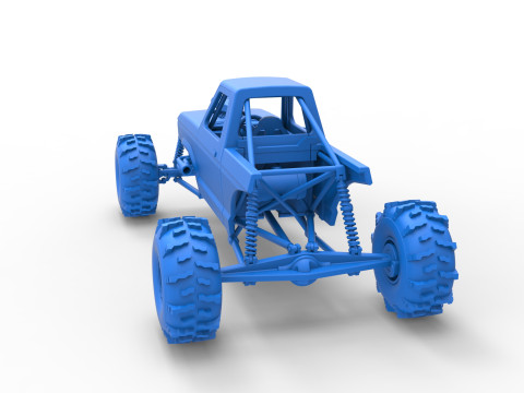 Mud dragster Version 4 Scale 1 to 25 3D प्रिंट मॉडल