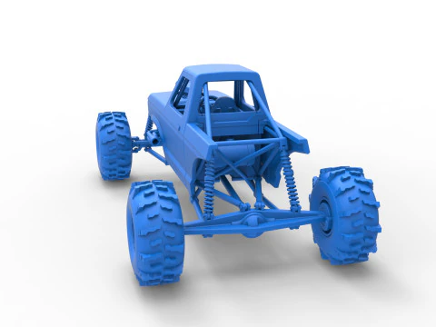 Mud dragster Version 4 Scale 1 to 25 3D Print Model