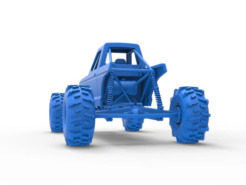 Mud dragster Version 4 Scale 1 to 25 3D Print Model