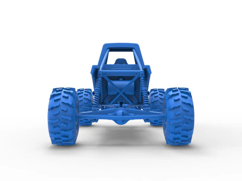 Mud dragster Version 4 Scale 1 to 25 3D Print Model
