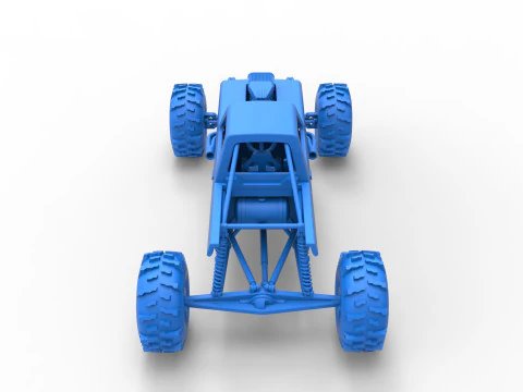 Mud dragster Version 4 Scale 1 to 25 3D Print Model