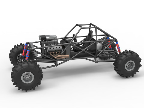 Mud dragster Base Version 2 Scale 1 to 25 3Dプリントモデル