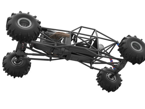 Mud dragster Base Version 2 Scale 1 to 25 Modèles 3D en vedette