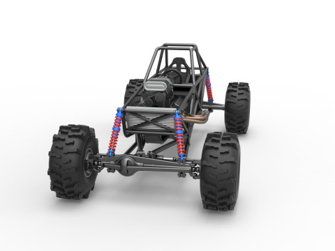 Mud dragster Base Version 2 Scale 1 to 25 Modèles 3D en vedette