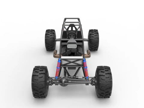 Mud dragster Base Version 2 Scale 1 to 25 3D Print Model