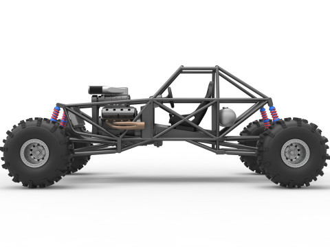 Mud dragster Base Version 2 Scale 1 to 25 Modèles 3D en vedette