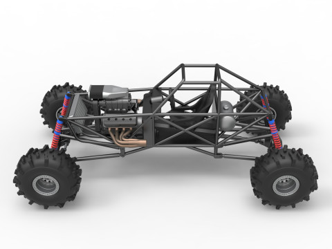 Mud dragster Base Version 2 Scale 1 to 25 Modèles 3D en vedette