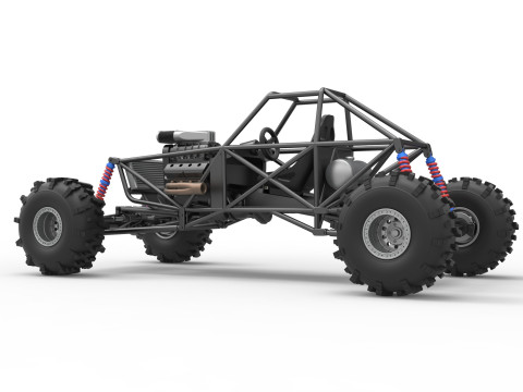 Mud dragster Base Version 2 Scale 1 to 25 Modèles 3D en vedette