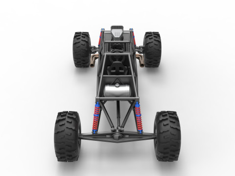 Mud dragster Base Version 2 Scale 1 to 25 Modèles 3D en vedette