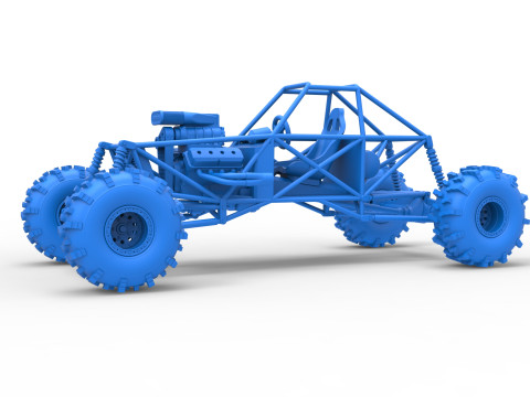 Mud dragster Base Version 2 Scale 1 to 25 Modèles 3D en vedette