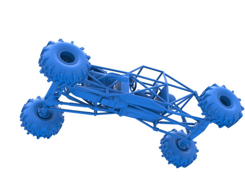 Mud dragster Base Version 2 Scale 1 to 25 Modèles 3D en vedette