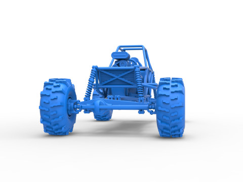 Mud dragster Base Version 2 Scale 1 to 25 Modèles 3D en vedette