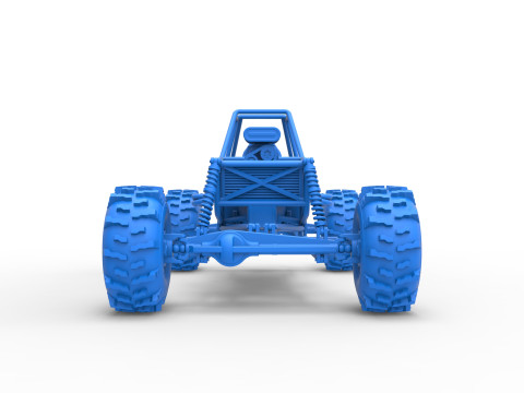 Mud dragster Base Version 2 Scale 1 to 25 Modèles 3D en vedette
