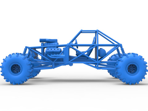 Mud dragster Base Version 2 Scale 1 to 25 Modèles 3D en vedette