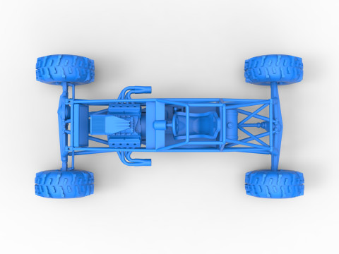 Mud dragster Base Version 2 Scale 1 to 25 Modèles 3D en vedette