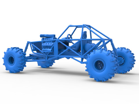 Mud dragster Base Version 2 Scale 1 to 25 Modèles 3D en vedette