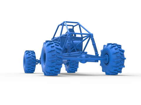 Mud dragster Base Version 2 Scale 1 to 25 3D Print Model