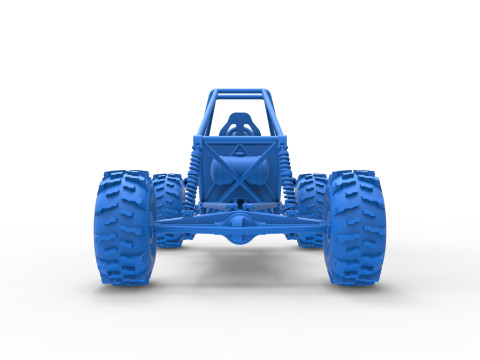 Mud dragster Base Version 2 Scale 1 to 25 Modèles 3D en vedette