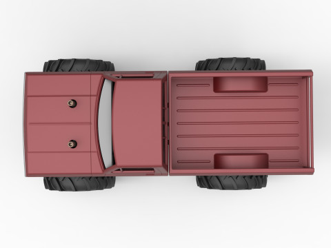 Redneck Rave Mud truck Scale 1 to 25 3D Принт Модель