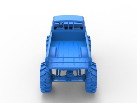 Redneck Rave Mud truck Scale 1 to 25 3D Принт Модель