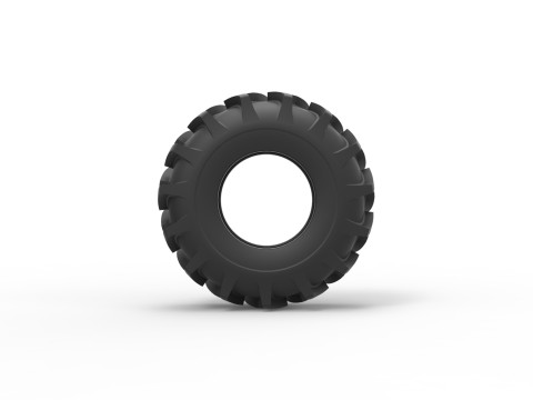 Tire of Redneck Rave Mud truck Scale 1 to 25 3D Baskı Modeli