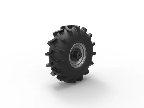 Koło ciężar&oacute;wki Redneck Rave Mud w skali od 1 do 25 Model do druku 3D