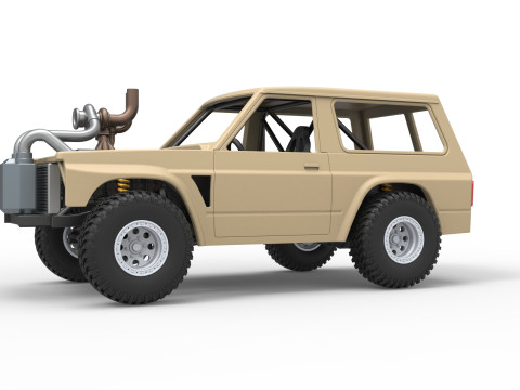 Uphill Sand Racing Dragster Scale 1 to 25 Model do druku 3D
