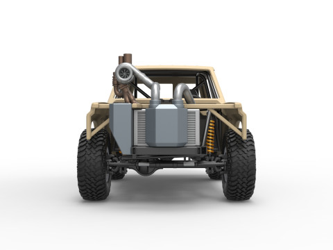 Uphill Sand Racing Dragster Scale 1 to 25 Model do druku 3D