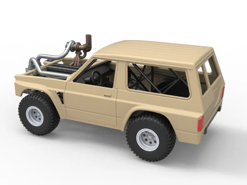 Uphill Sand Racing Dragster Scale 1 to 25 3D Print Model