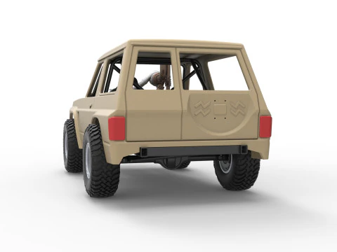 Uphill Sand Racing Dragster Scale 1 to 25 3D Print Model