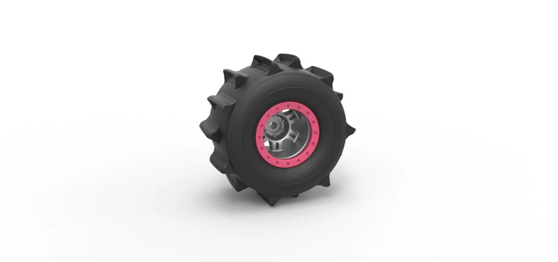 Wheel of Formula off road Version 2 Scale 1 to 25 3D Print Model .c4d .max .obj .3ds .fbx .stl .blend 