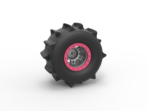 Wheel of Formula off road Version 2 Scale 1 to 25 3Dプリントモデル