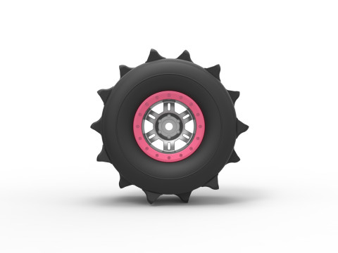 Wheel of Formula off road Version 2 Scale 1 to 25 3D Принт Модель