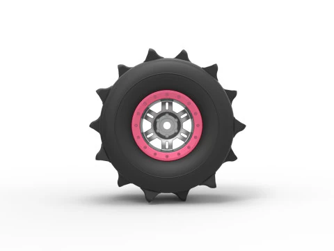 Wheel of Formula off road Version 2 Scale 1 to 25 3D Print Model