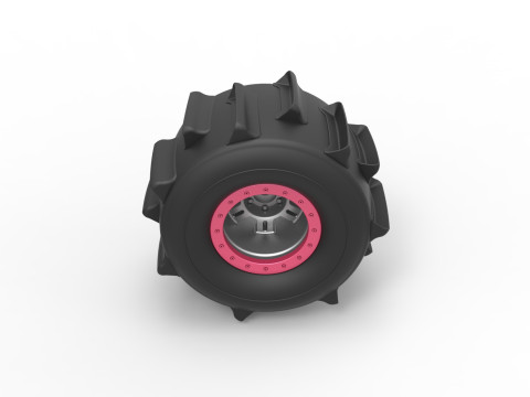 Wheel of Formula off road Version 2 Scale 1 to 25 3D Принт Модель