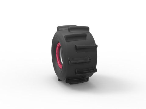 Wheel of Formula off road Version 2 Scale 1 to 25 3D Принт Модель