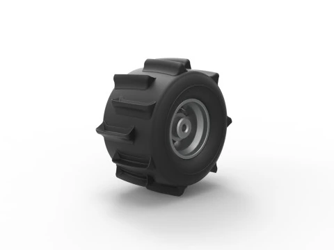 Wheel of Formula off road Version 2 Scale 1 to 25 3D Print Model