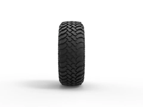 Tire of Uphill Sand Racing Dragster Scale 1 to 25 3D Print Model