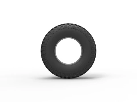 Tire of Uphill Sand Racing Dragster Scale 1 to 25 3D Print Model