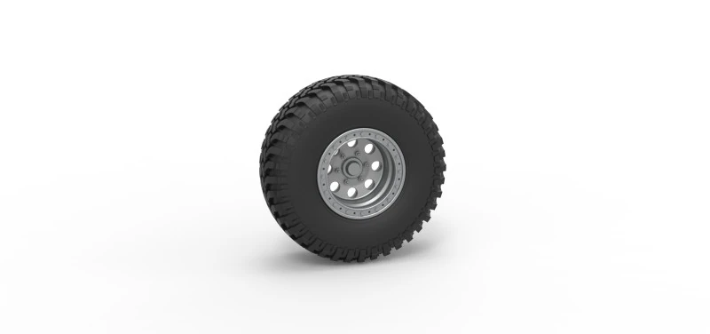 Wheel of Uphill Sand Racing Dragster Scale 1 to 25 3D Print Model .c4d .max .obj .3ds .fbx .stl .blend