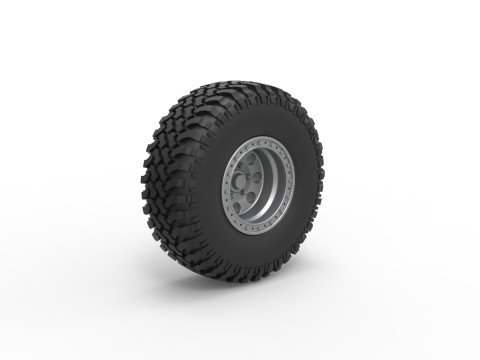 Wheel of Uphill Sand Racing Dragster Scale 1 to 25 3D Принт Модель