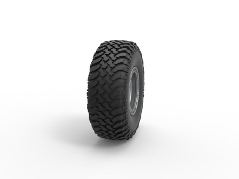 Wheel of Uphill Sand Racing Dragster Scale 1 to 25 3D Принт Модель