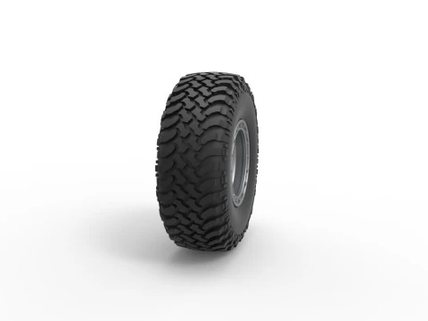 Wheel of Uphill Sand Racing Dragster Scale 1 to 25 3D Print Model