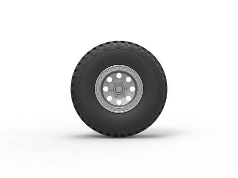 Wheel of Uphill Sand Racing Dragster Scale 1 to 25 3D Print Model